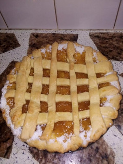 Una foto de Pasta Frola con dulce de batata
