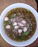 Canh mướp thịt băm mọc