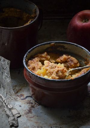 Une photo de Crumble pomme et mangue