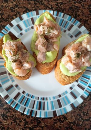 Una foto de Pintxos de Salmon