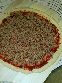 A picture of Italian pizza sausage.