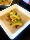 Vichyssoise con croutons al parmesano