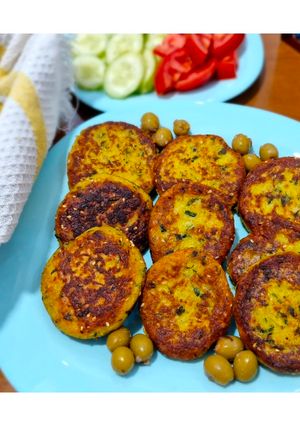 عکسی از دستور کوکو سیب زمینی کم روغن