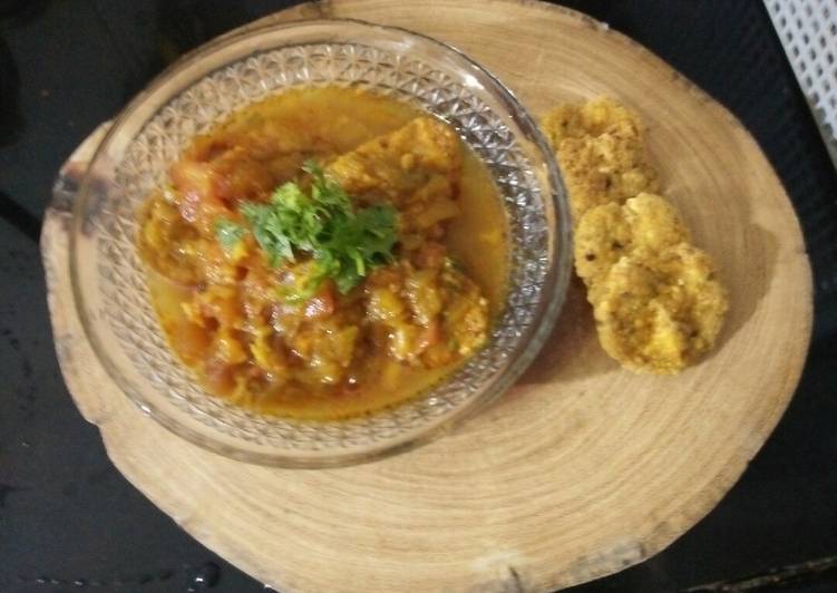 Recipe of Homemade Sindhi style Besan ki tikki in spicy gravy