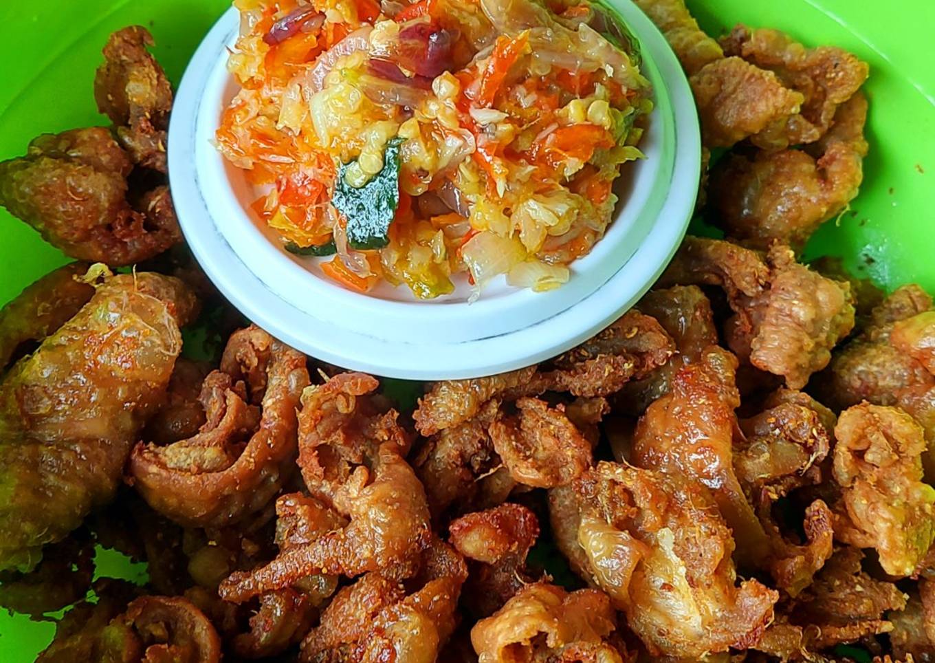 Kulit Ayam Sambal Orek