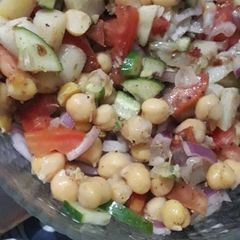 A picture of Chana salad.