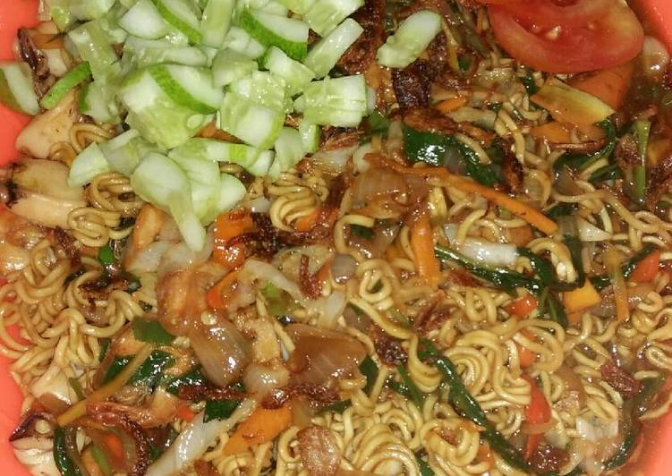 Bagaimana Membuat Cah Mie veggie Mix seafood, Lezat Sekali