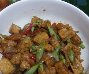 Resep mudah Oseng tahu tempe kacang panjang Yummy Mantul