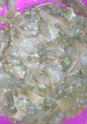 Una foto de Berenjena al escabeche