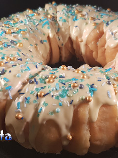 Una foto de Tarta de Donuts