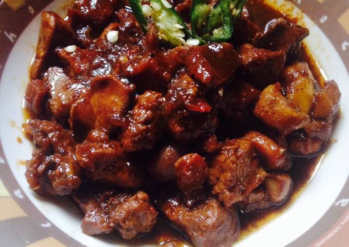 Resep Rempelo Ati Ayam Kecap Pedas Oleh Dita Surya P Cookpad