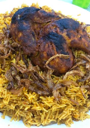 صورة لوصفة رز بخاري