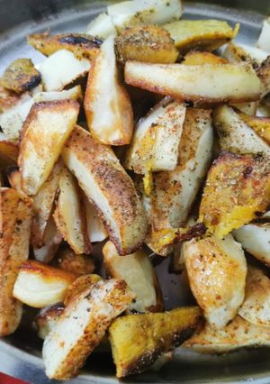 Una foto de Papas crocantes al horno