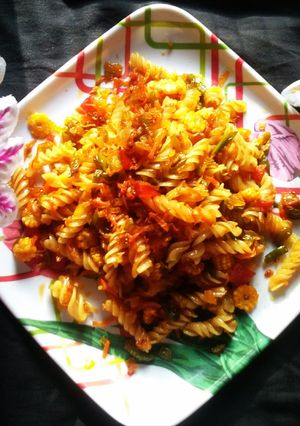 মশলা ভেজিটেবিলস্ পাস্তা রেসিপির প্রধান ছবি