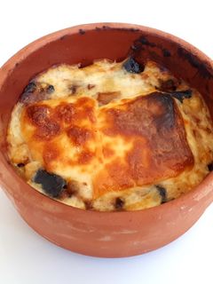 Une photo de Gratin de viande et champignons