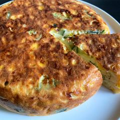 A picture of Rice Cooker Sweet Corn & Zucchini Frittata.