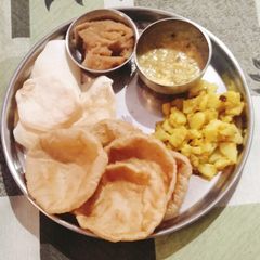 A picture of Ramnavami BHOG Prasad (Durga Puja Bhog Prasad 🙏🌹).