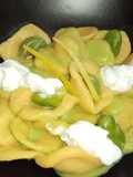 Stip ca trov - Orecchiette fave, stracciatella e scorza di limone