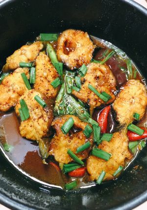 Hình của món Cá trê kho cà ri siêu ngon siêu hao cơm.