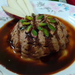 Chocolate Bhapa Doi (Steamed Yogurt) A picture of Chocolate Bhapa Doi (Steamed Yogurt).