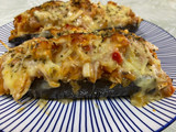 Berenjena rellena de pollo (Thermomix)