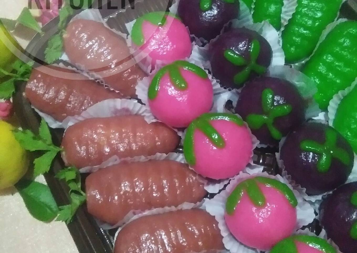 Kue ku (bentuk buah)