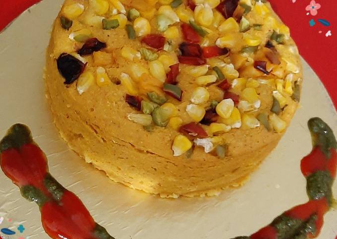 Steps to Prepare Perfect Sweetcorn Savoury Cake