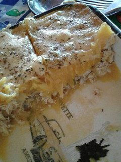 Una foto de Pastel de calabaza y pollo bajo en calorías