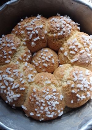 Una foto de Scons crocantes y dulces hecho con polenta y harina!
