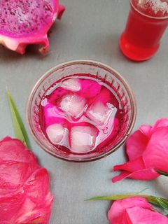 Foto resep Es Sirup Kulit Buah Naga