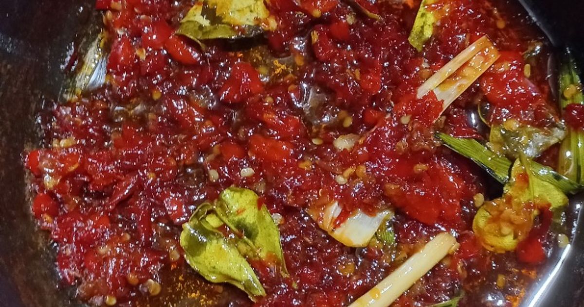 Sambal merah pakai pandan