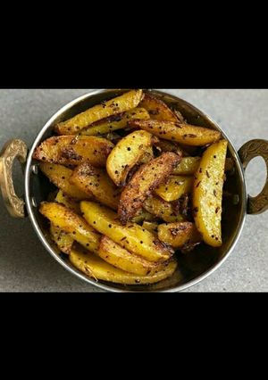 A picture of Jeera aloo.