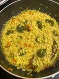 Pulao de verduras y arroz