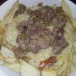 فته شاورما الكبدة