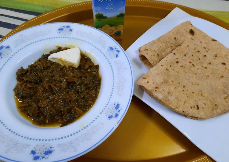 Step-by-Step Guide to Make Super Quick Homemade Palak ka saag and ghar ki roti