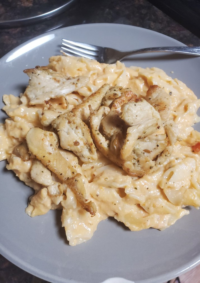 Una foto de Pasta penne a la crema