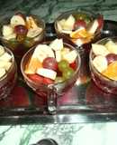 Postre Navidad y Año Nuevo, gelatinas y frutas