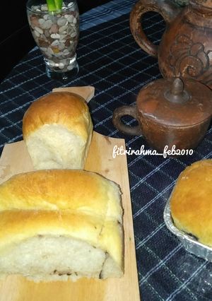 Foto resep Roti Tawar Eggless (metode tangzhong) filling coklat n susu