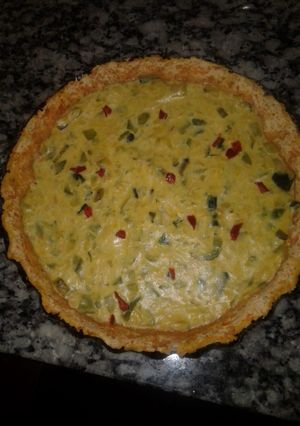 Una foto de Tarta de zapallito con masa de zanahoria😋