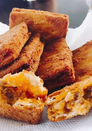 Foto resep Gabin Crackers isi Daging Cincang saos Bolognise