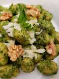 Gnocchi al pesto de Garbanzos 🌿