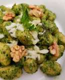 Gnocchi al pesto de Garbanzos 🌿