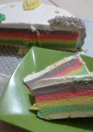 Foto resep Rainbow kukus lembuuutttttt