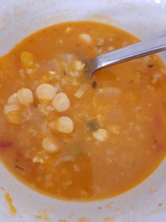 Una foto de Sopa de pescado tipo Chupe