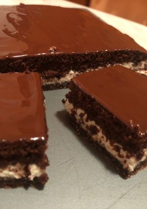 Túró rudi szelet diétásan recept fotója