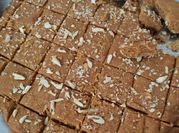 A picture of besan khoya barfi