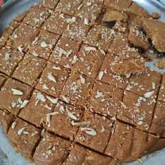 A picture of Besan Barfi.