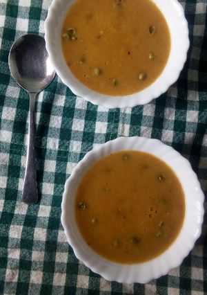 A picture of Heavy vegetable soup.