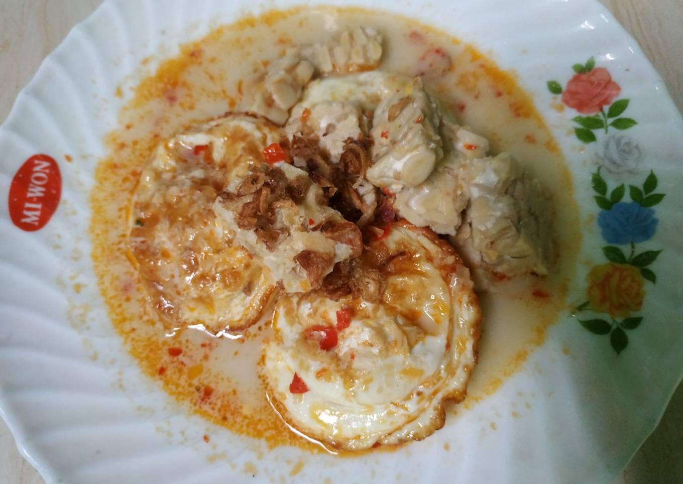 Sambal goreng telur & tempe