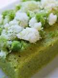Un Gâteau en farine de riz et chocolat blanc et Matcha